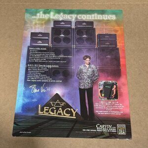 Steve Vai - Legacy - Carvin Amps - 2002 Print Advertisement